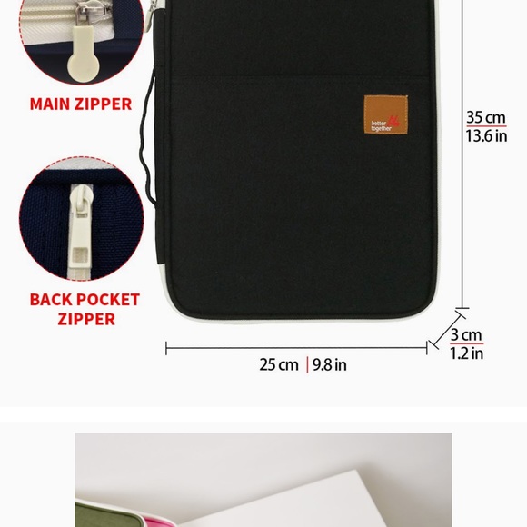 Mygreen Travel Portfolio Water Resistant A4 Document Bag - Picture 11 of 11